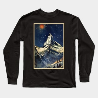 Matterhorn, Zermatt, Switzerland, Poster Long Sleeve T-Shirt